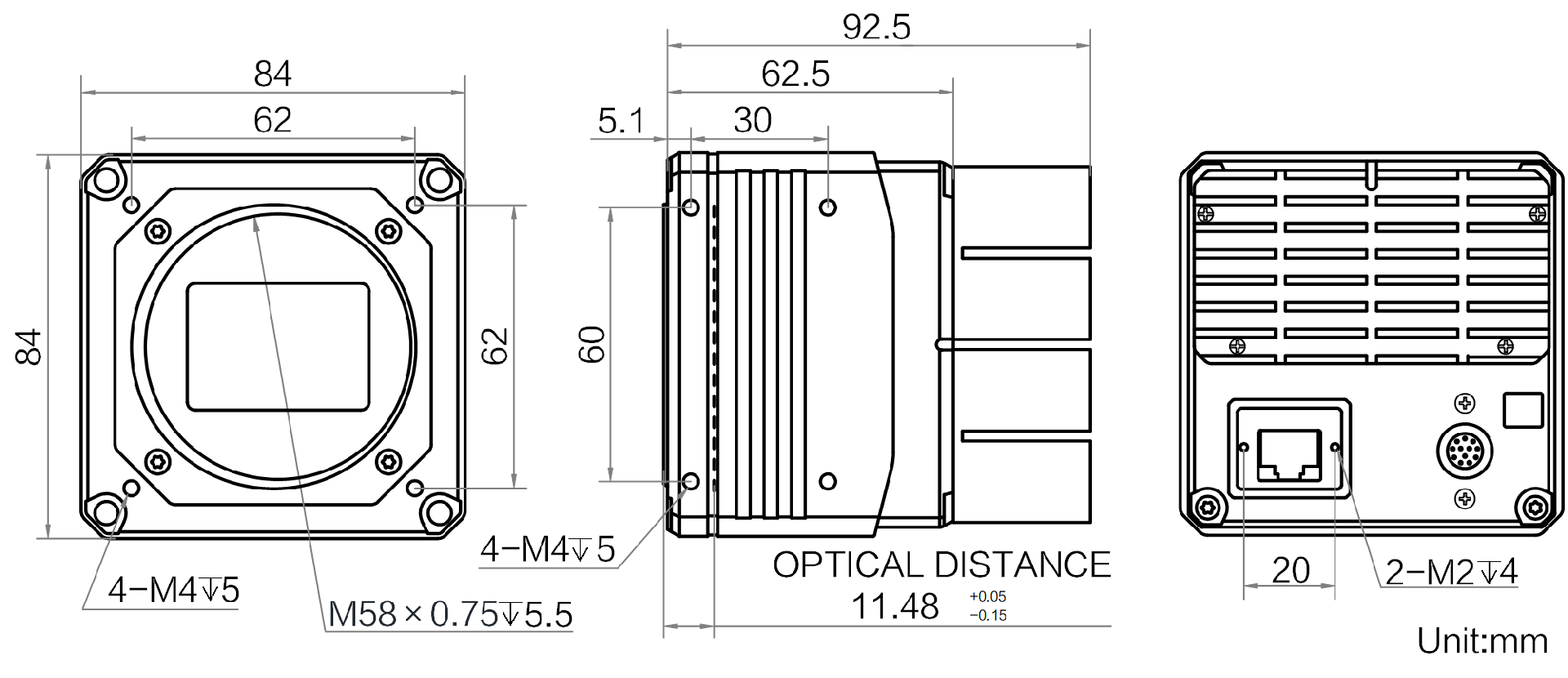 2400萬(wàn)像素萬(wàn)兆網(wǎng)口面陣相機(jī),IMX540,黑白,M58口,無(wú)風(fēng)扇.png image.png